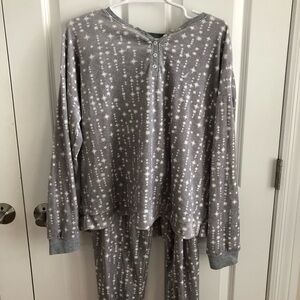 Nautica Gray Star Pattern Kids Pajama Set